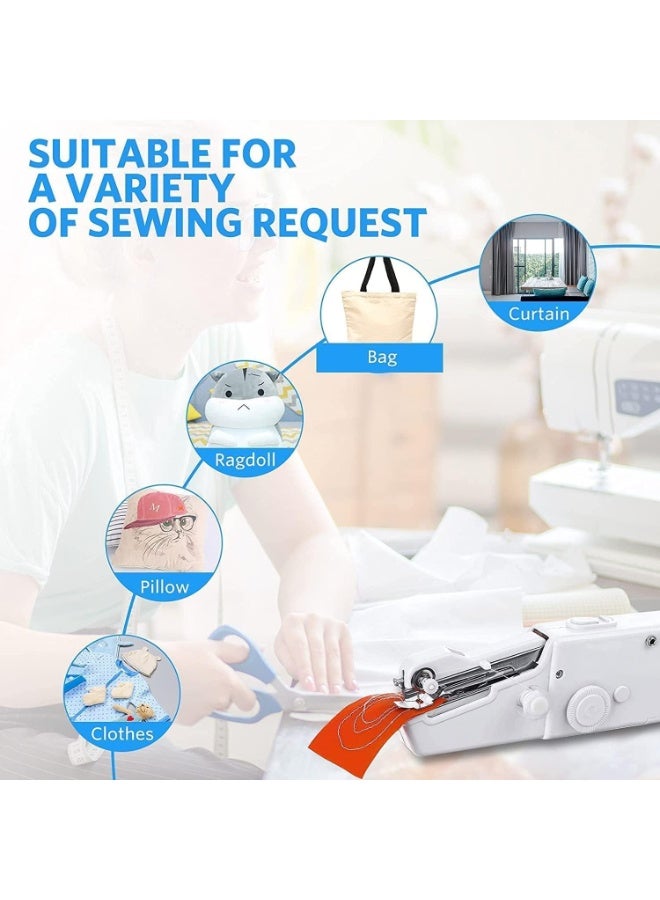 Portable Handheld Mini Sewing Machine Cordless Battery Powered Quick Stitch Tool for Clothes Repair DIY Sewing Home and Travel Use - Image 4